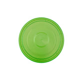 Clear Microwavable Round Container with color Lids